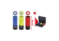 KS TOOLS Set nasadnih ključeva 1/2", snažniji dizajn za aluminijske kotače, dugačak, 3-dijelni 515.1070